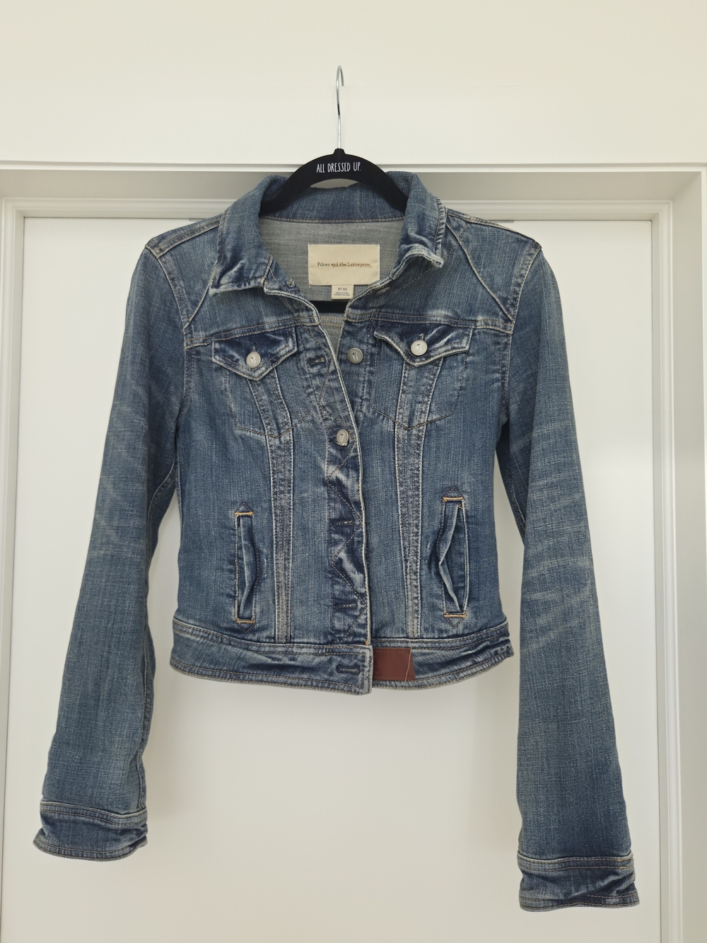 Denim Jacket With Leather Details